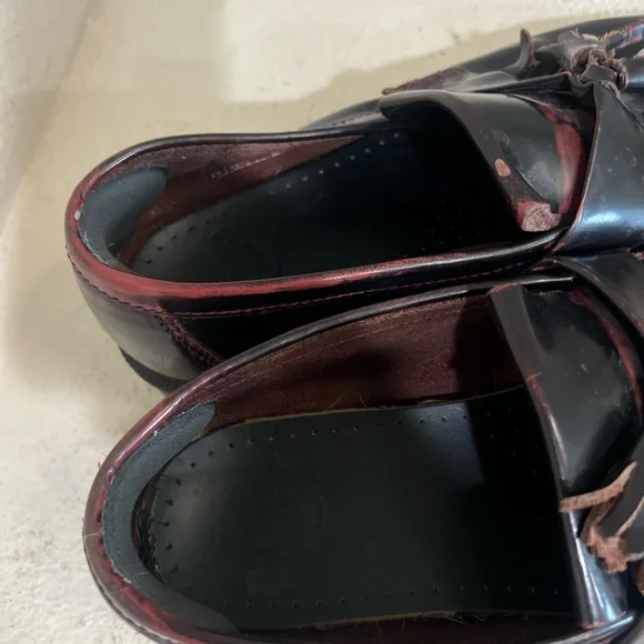 Dr. Martens Cherry distressed Red Adrian Tassel Loafers  Men’s size 11 - Picture 11 of 15